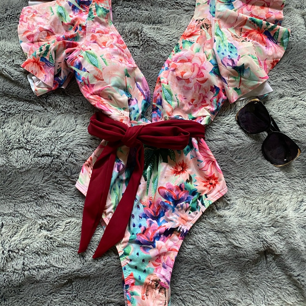 SOLD Women’s floral one piece.